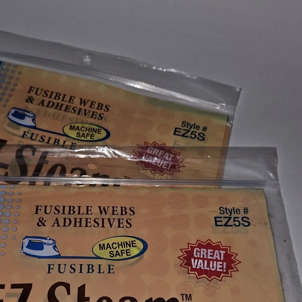 Pellon Fusible Webs Adhesives EZ-Steam EZ5S EZ25S Mixed Lot (2 sealed 1 partial)